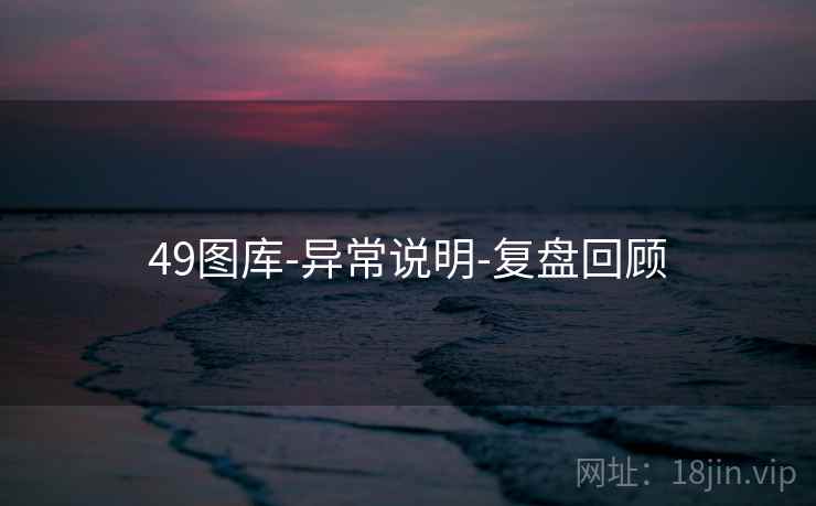 49图库-异常说明-复盘回顾
